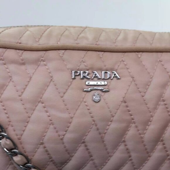 PRADA Quilted Hand Bag Nylon 2way Pink Auth - Picture 6 of 16